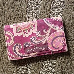 Vera Bradley Purple Paisley Credit Card Wallet
